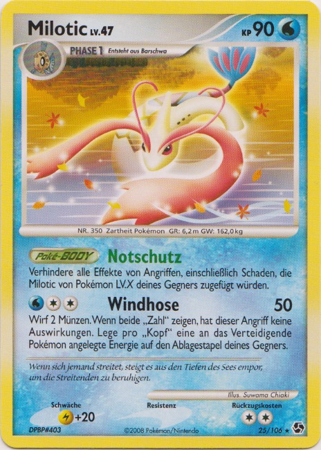 Milotic 25 — Great Encounters (German Pokémon TCG card)