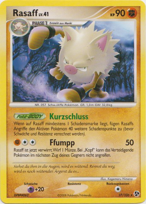 Rasaff 27 — Great Encounters (German Pokémon TCG card)