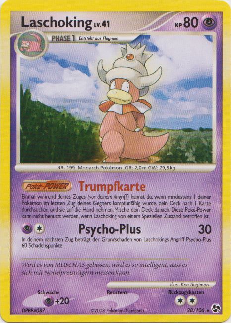 Laschoking 28 — Great Encounters (German Pokémon TCG card)