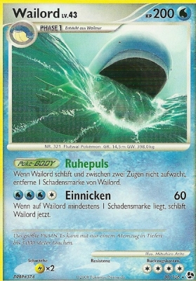 Wailord 30 — Great Encounters (German Pokémon TCG card)