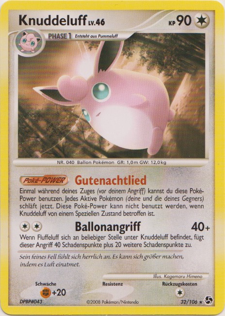 Knuddeluff 32 — Great Encounters (German Pokémon TCG card)