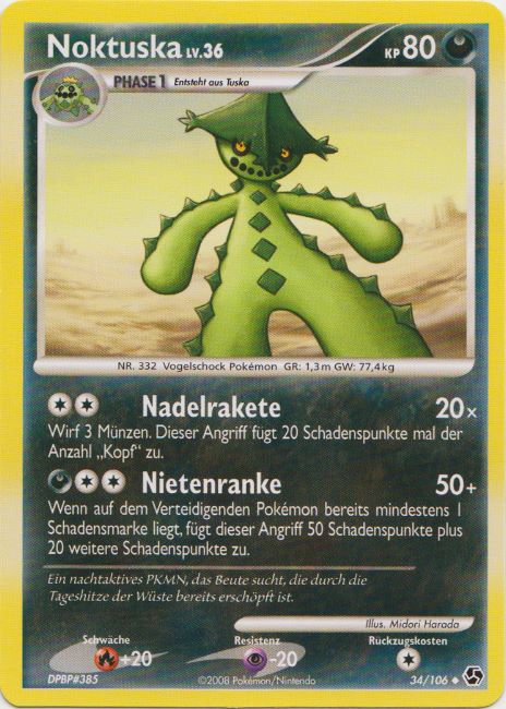 Noktuska 34 — Great Encounters (German Pokémon TCG card)