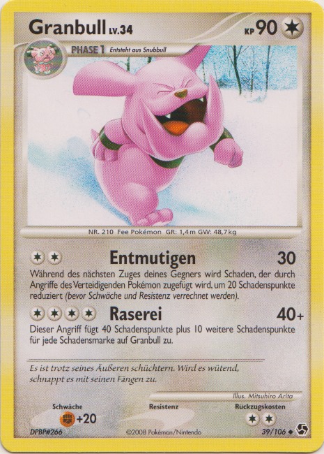 Granbull 39 — Great Encounters (German Pokémon TCG card)