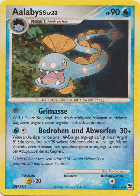 Aalabyss 42 — Great Encounters (German Pokémon TCG card)
