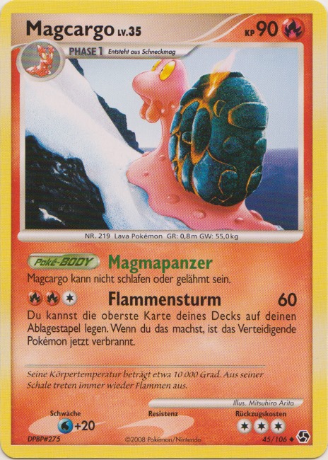 Magcargo 45 — Great Encounters (German Pokémon TCG card)