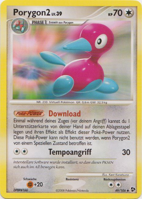 Porygon2 49 — Great Encounters (German Pokémon TCG card)