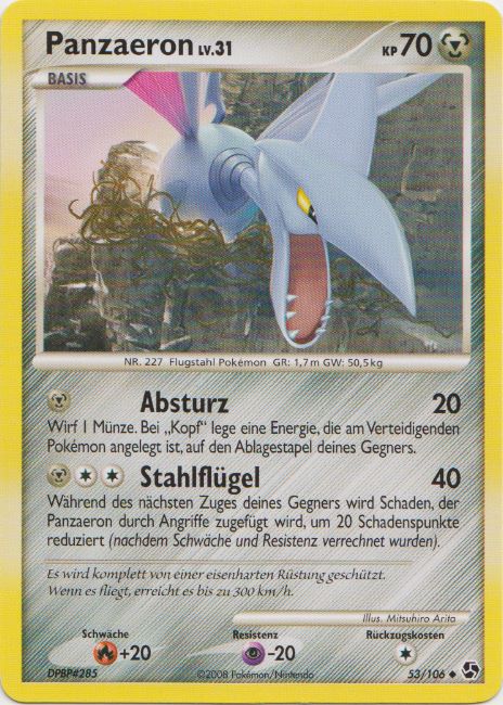 Panzaeron 53 — Great Encounters (German Pokémon TCG card)
