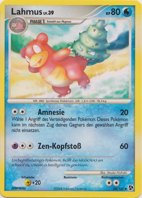 Lahmus 54 — Great Encounters (German Pokémon TCG card)