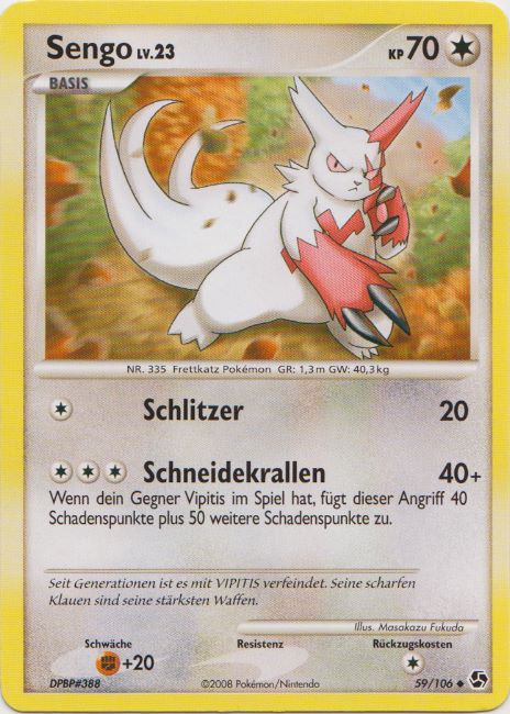 Sengo 59 — Great Encounters (German Pokémon TCG card)
