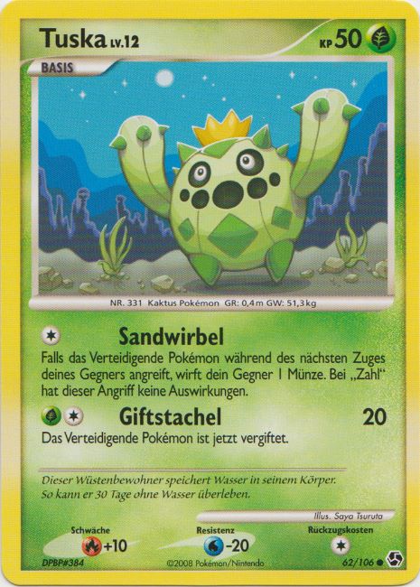 Tuska 62 — Great Encounters (German Pokémon TCG card)