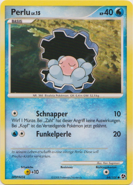 Perlu 64 — Great Encounters (German Pokémon TCG card)