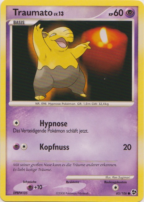 Traumato 65 — Great Encounters (German Pokémon TCG card)