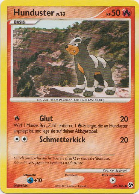 Hunduster 69 — Great Encounters (German Pokémon TCG card)