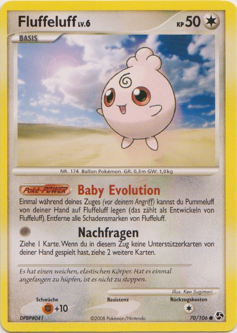 Fluffeluff 70 — Great Encounters (German Pokémon TCG card)