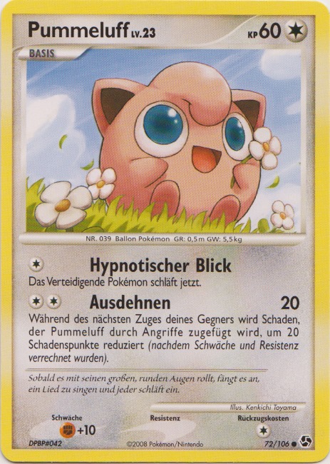 Pummeluff 72 — Great Encounters (German Pokémon TCG card)