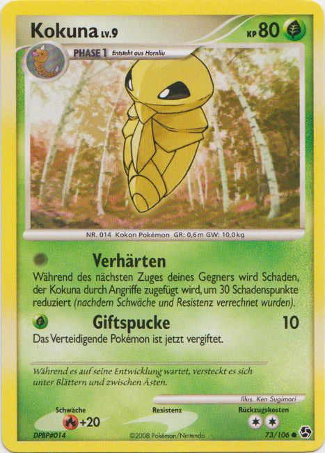 Kokuna 73 — Great Encounters (German Pokémon TCG card)