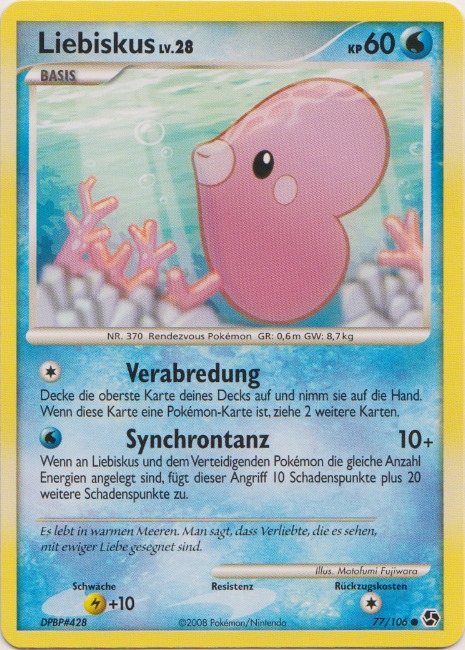 Liebiskus 77 — Great Encounters (German Pokémon TCG card)