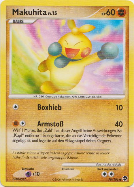Makuhita 78 — Great Encounters (German Pokémon TCG card)