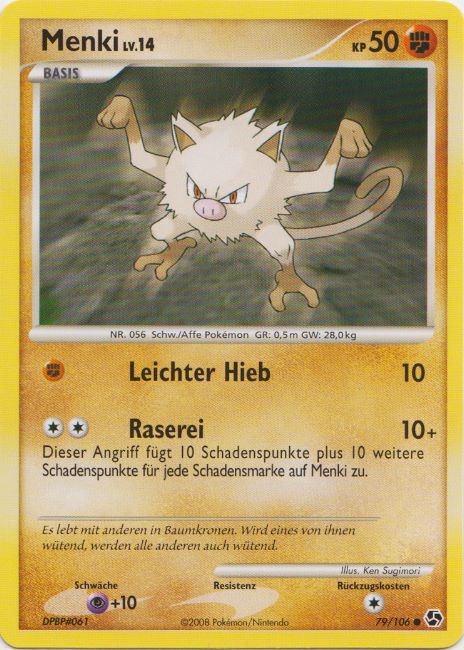 Menki 79 — Great Encounters (German Pokémon TCG card)