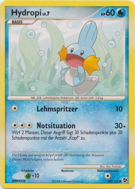 Hydropi 80 — Great Encounters (German Pokémon TCG card)