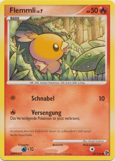 Flemmli 89 — Great Encounters (German Pokémon TCG card)