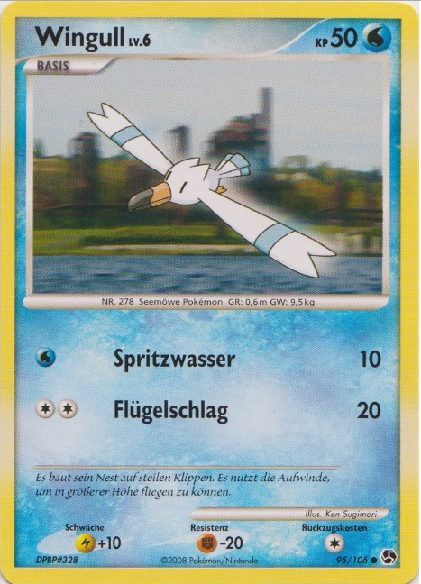 Wingull 95 — Great Encounters (German Pokémon TCG card)
