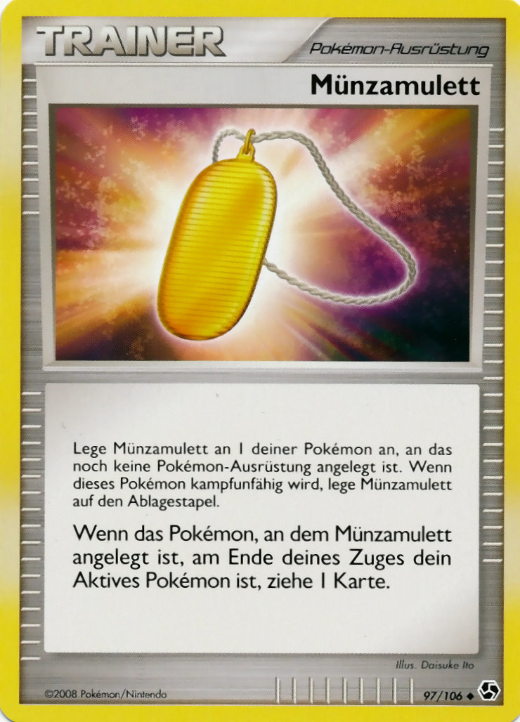 Münzamulett 97 — Great Encounters (German Pokémon TCG card)