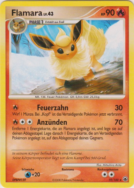 Flamara 19 — Majestic Dawn (German Pokémon TCG card)