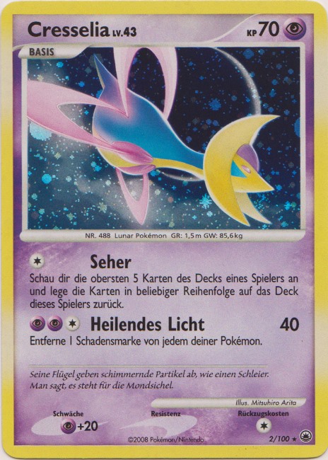 Cresselia 2 — Majestic Dawn (German Pokémon TCG card)