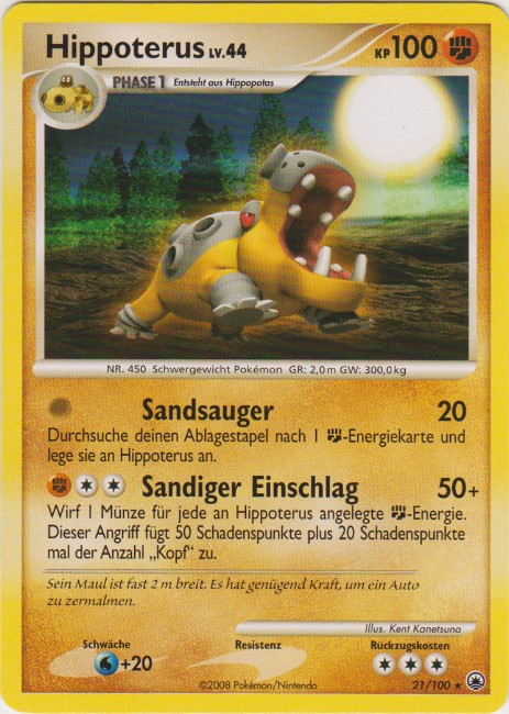 Hippoterus 21 — Majestic Dawn (German Pokémon TCG card)