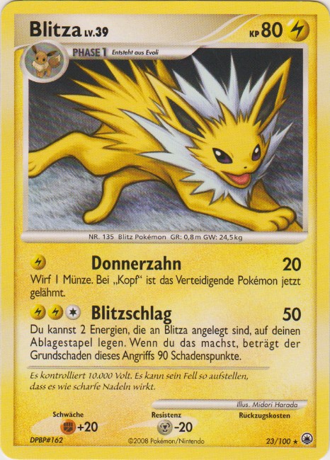 Blitza 23 — Majestic Dawn (German Pokémon TCG card)