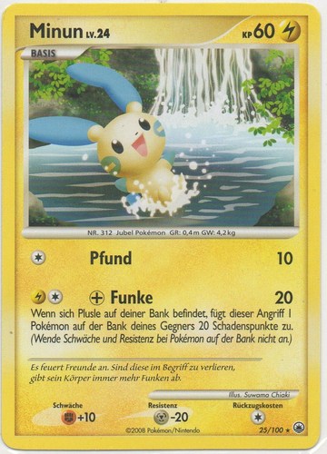 Minun 25 — Majestic Dawn (German Pokémon TCG card)