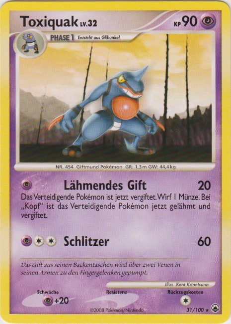 Toxiquak 31 — Majestic Dawn (German Pokémon TCG card)