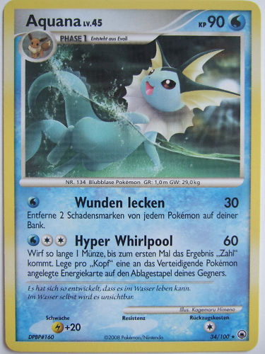 Aquana 34 — Majestic Dawn (German Pokémon TCG card)