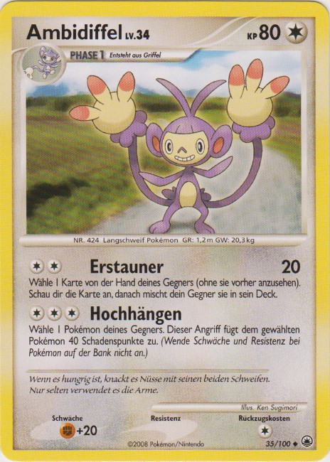 Ambidiffel 35 — Majestic Dawn (German Pokémon TCG card)