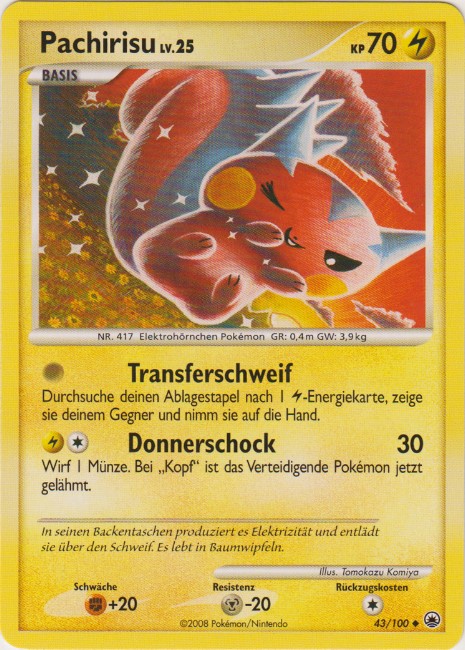 Pachirisu 43 — Majestic Dawn (German Pokémon TCG card)