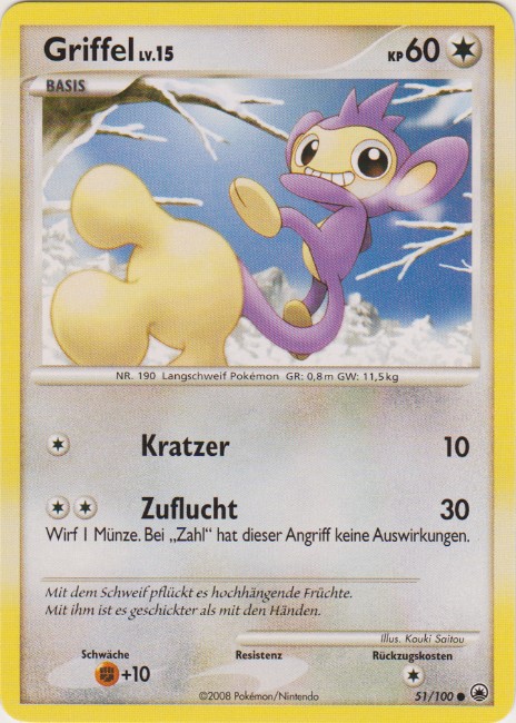 Griffel 51 — Majestic Dawn (German Pokémon TCG card)
