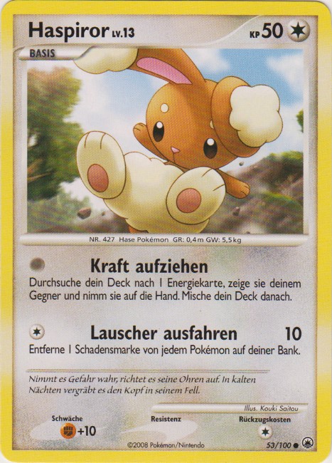 Haspiror 53 — Majestic Dawn (German Pokémon TCG card)