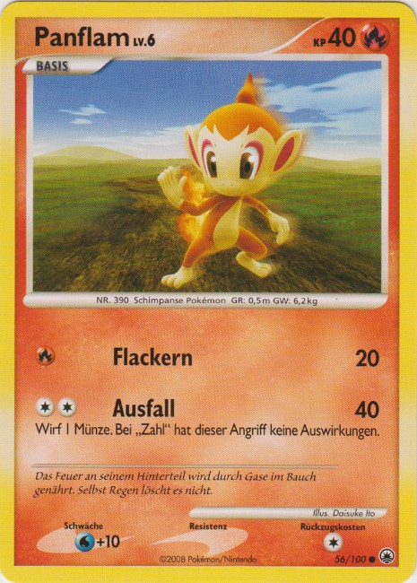 Panflam 56 — Majestic Dawn (German Pokémon TCG card)
