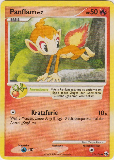 Panflam 57 — Majestic Dawn (German Pokémon TCG card)