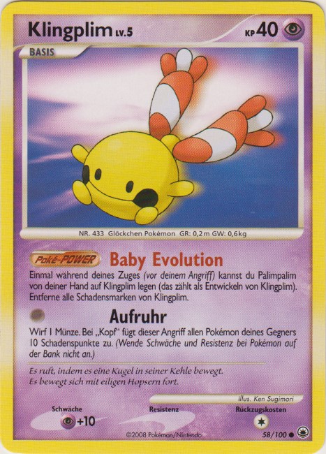 Klingplim 58 — Majestic Dawn (German Pokémon TCG card)