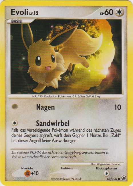 Evoli 63 — Majestic Dawn (German Pokémon TCG card)