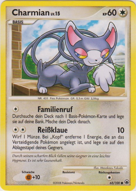 Charmian 65 — Majestic Dawn (German Pokémon TCG card)