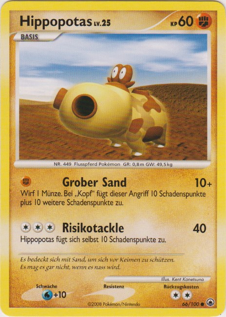 Hippopotas 66 — Majestic Dawn (German Pokémon TCG card)