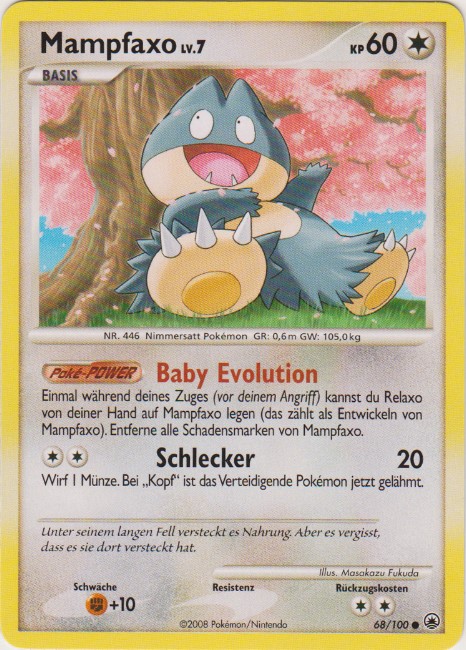 Mampfaxo 68 — Majestic Dawn (German Pokémon TCG card)