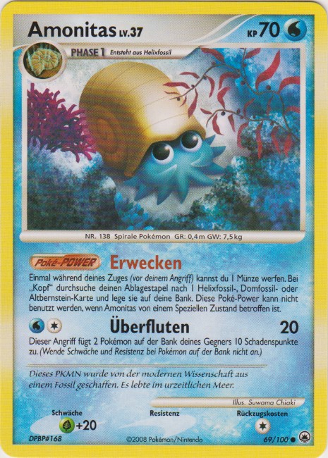 Amonitas 69 — Majestic Dawn (German Pokémon TCG card)