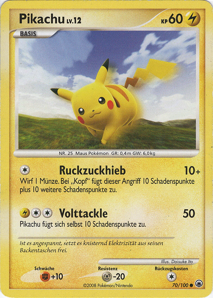 Pikachu 70 — Majestic Dawn (German Pokémon TCG card)