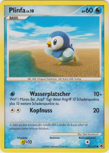Plinfa 71 — Majestic Dawn (German Pokémon TCG card)