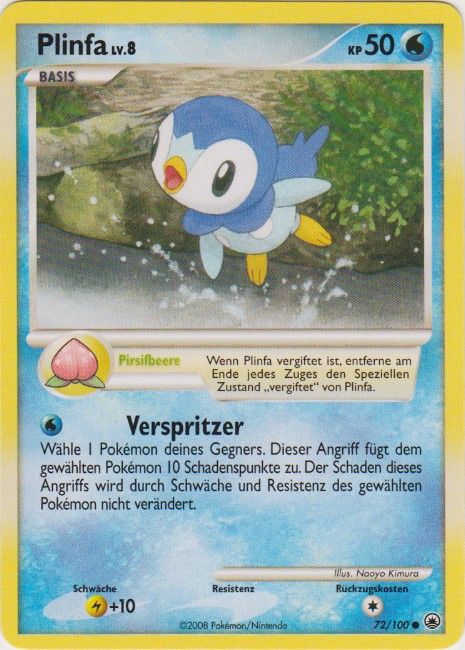 Plinfa 72 — Majestic Dawn (German Pokémon TCG card)