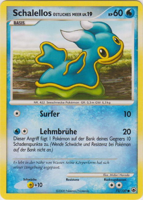 Schalellos Östliches Meer 73 — Majestic Dawn (German Pokémon TCG card)